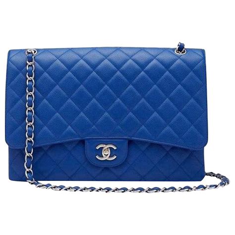 dark blue chanel bag|royal blue chanel bag.